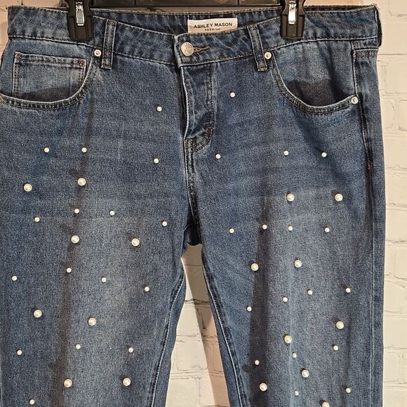 Ashley Mason Premium pearl front jeans size 13 - Picture 2 of 10